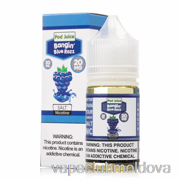 Kit Vape Pod Bangin Blue Razz - Suc De Păstăi - 30ml 20mg